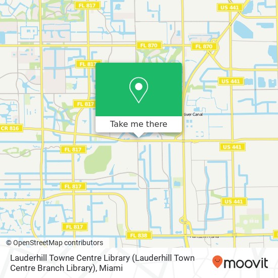 Lauderhill Towne Centre Library (Lauderhill Town Centre Branch Library) map