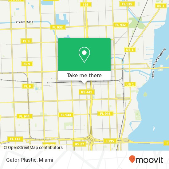 Gator Plastic map