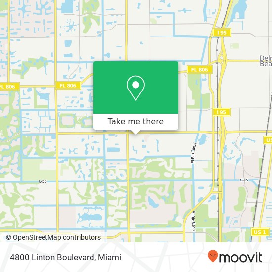 Mapa de 4800 Linton Boulevard
