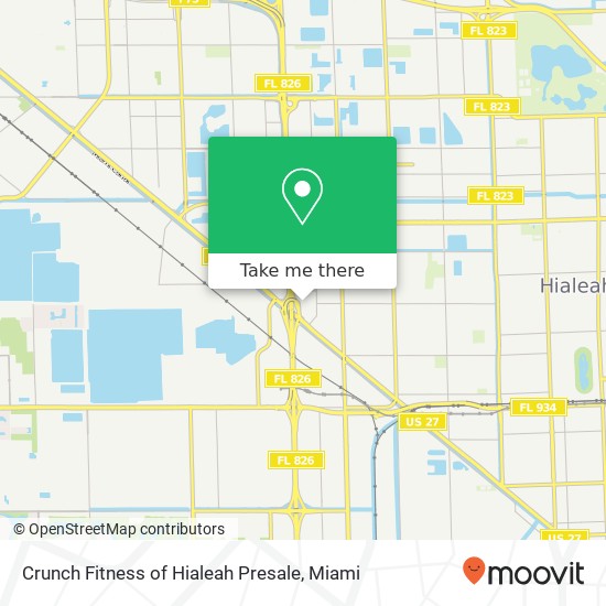 Crunch Fitness of Hialeah Presale map