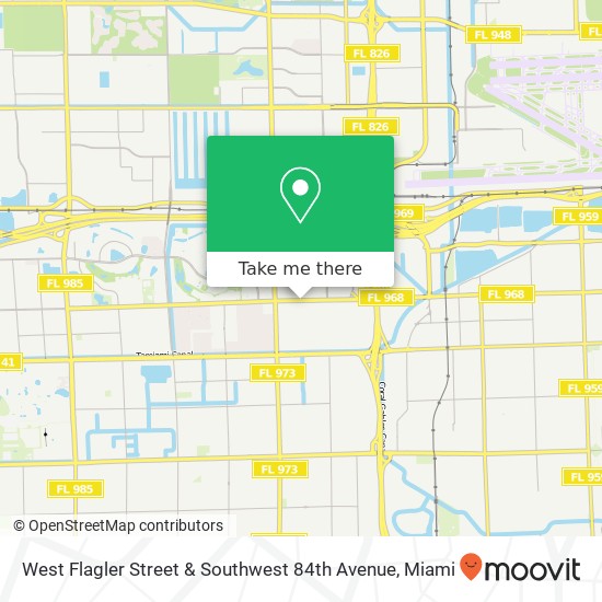 West Flagler Street & Southwest 84th Avenue map
