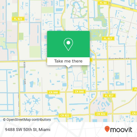 Mapa de 9488 SW 50th St