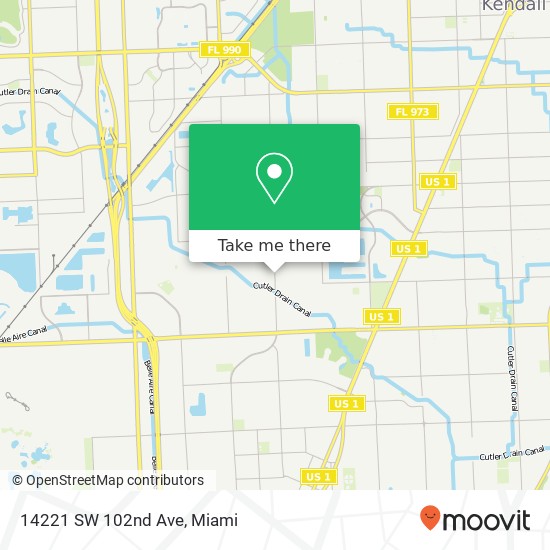 14221 SW 102nd Ave map