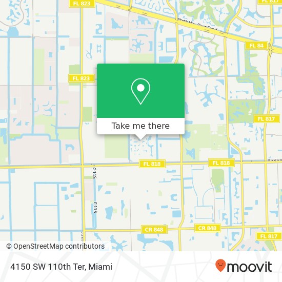 4150 SW 110th Ter map