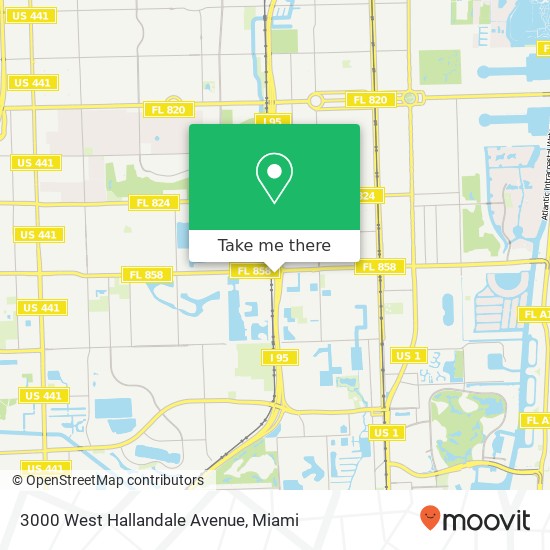 Mapa de 3000 West Hallandale Avenue