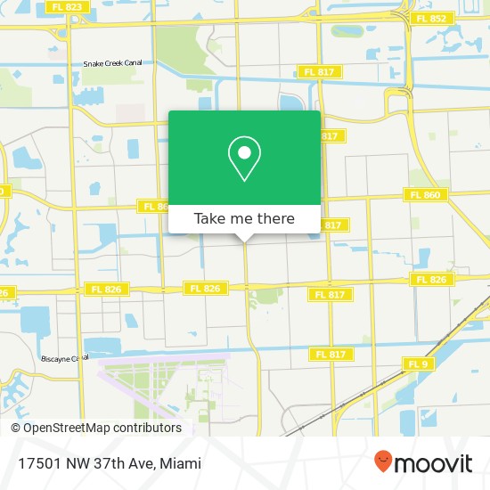 17501 NW 37th Ave map