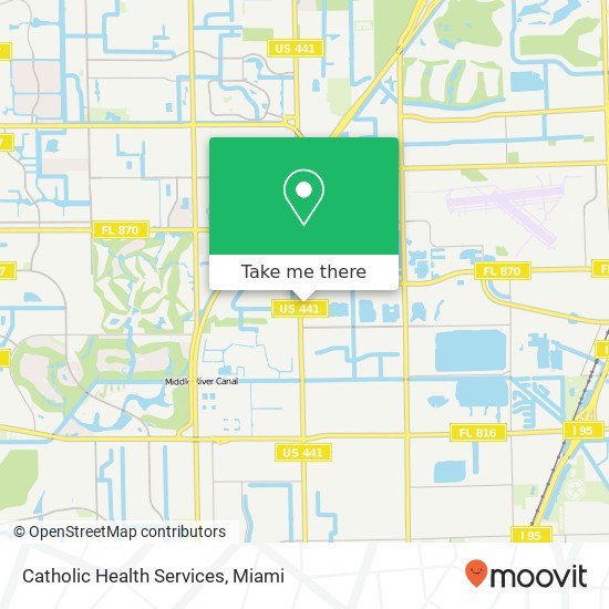 Mapa de Catholic Health Services