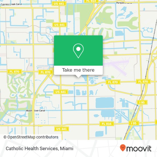 Catholic Health Services map