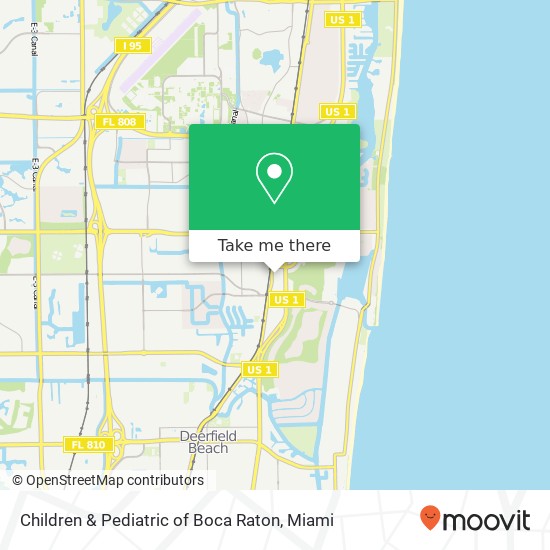 Children & Pediatric of Boca Raton map