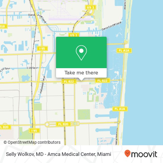 Mapa de Selly Wolkov, MD - Amca Medical Center