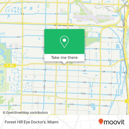 Forest Hill Eye Doctor's map