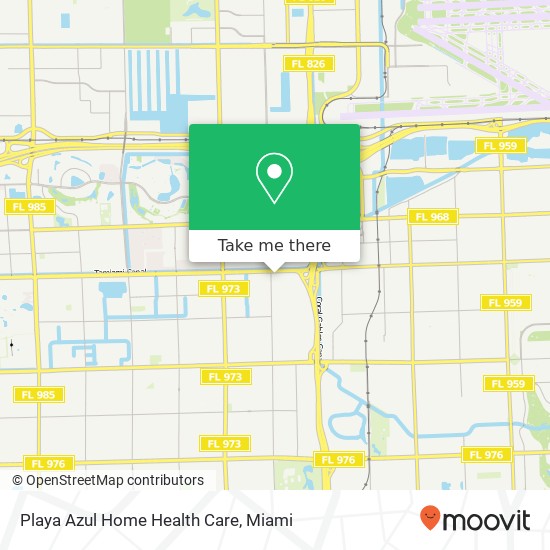 Mapa de Playa Azul Home Health Care