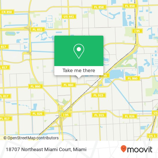 18707 Northeast Miami Court map