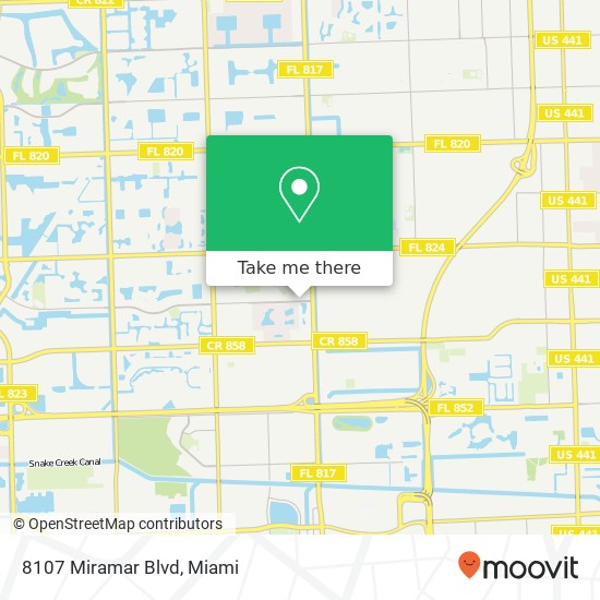 8107 Miramar Blvd map