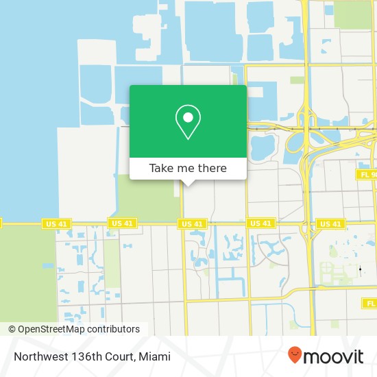 Northwest 136th Court map
