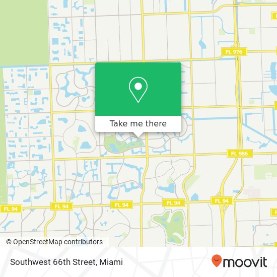 Southwest 66th Street map