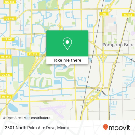 2801 North Palm Aire Drive map