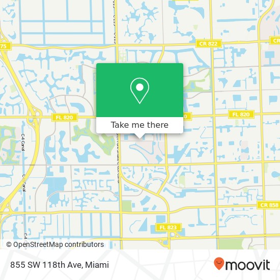 Mapa de 855 SW 118th Ave