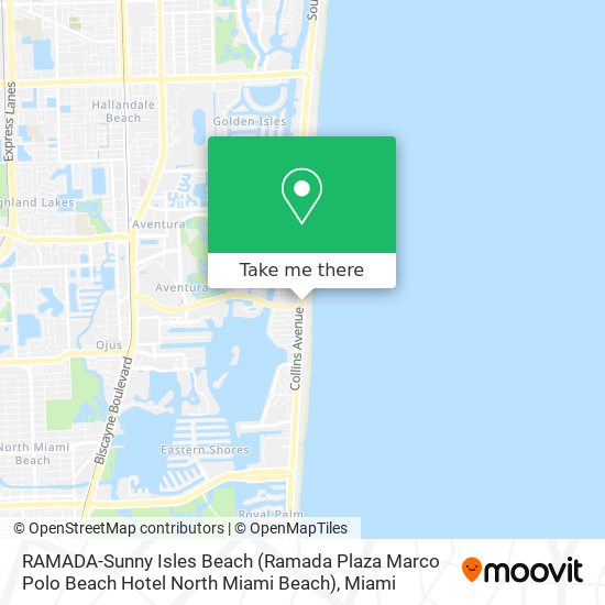 RAMADA-Sunny Isles Beach (Ramada Plaza Marco Polo Beach Hotel North Miami Beach) map