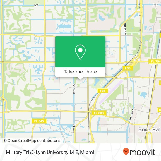 Military Trl @ Lynn University M E map
