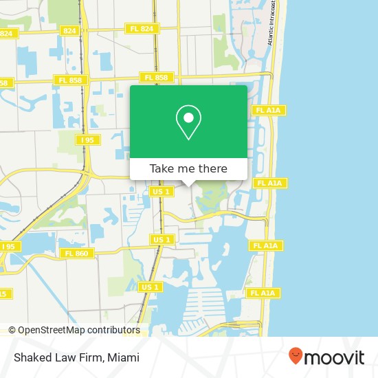 Shaked Law Firm map