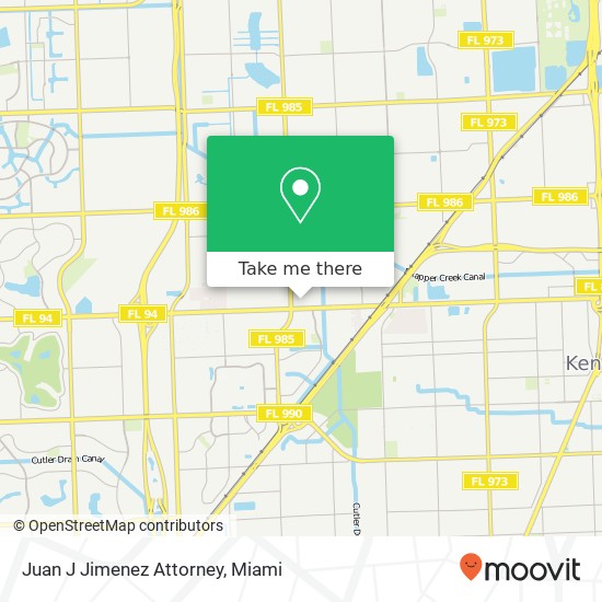 Juan J Jimenez Attorney map