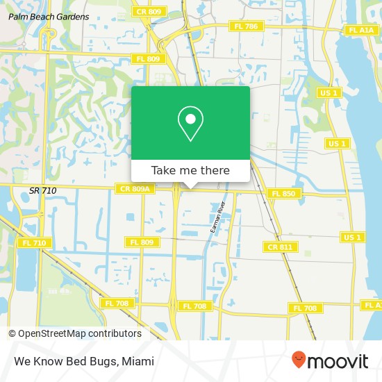 We Know Bed Bugs map