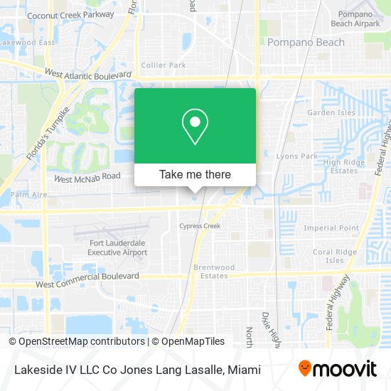 Lakeside IV LLC Co Jones Lang Lasalle map