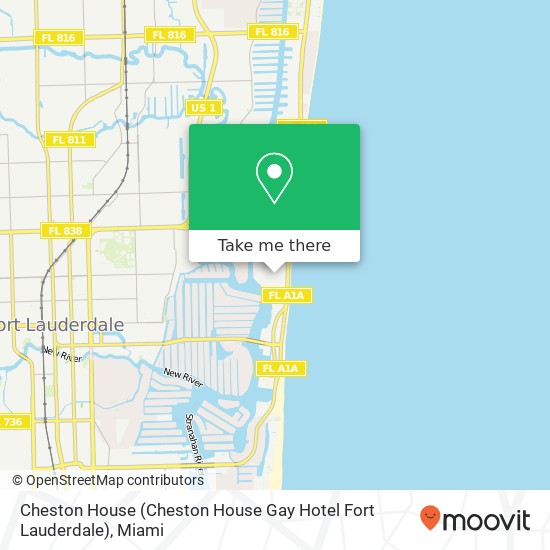 Mapa de Cheston House (Cheston House Gay Hotel Fort Lauderdale)