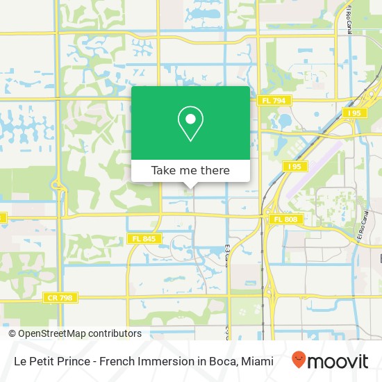 Mapa de Le Petit Prince - French Immersion in Boca