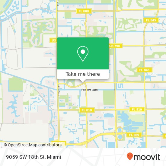 Mapa de 9059 SW 18th St