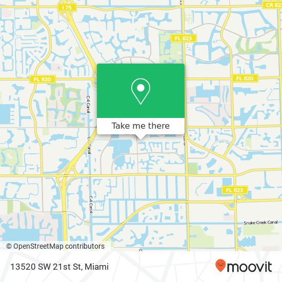 13520 SW 21st St map