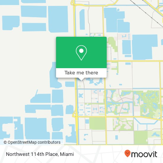 Mapa de Northwest 114th Place
