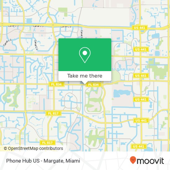 Phone Hub US - Margate map