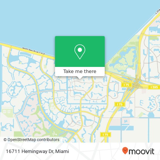 16711 Hemingway Dr map