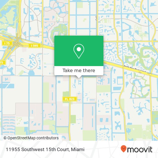 Mapa de 11955 Southwest 15th Court