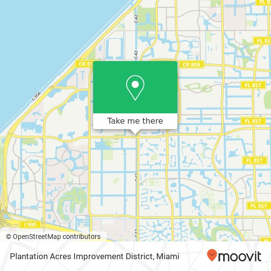 Mapa de Plantation Acres Improvement District