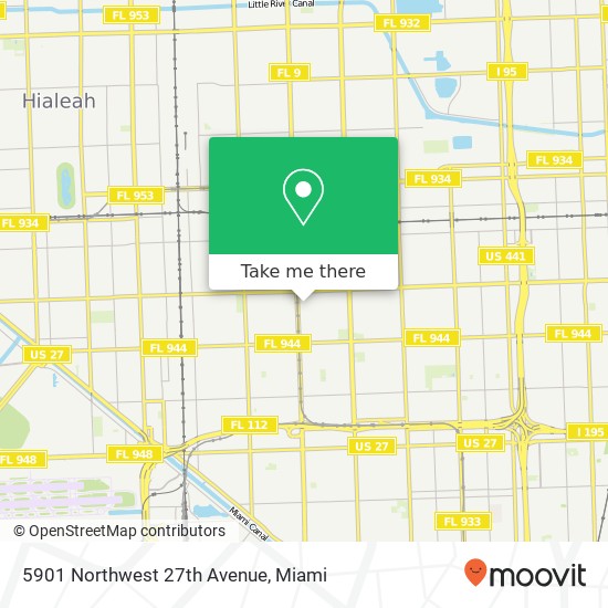 5901 Northwest 27th Avenue map