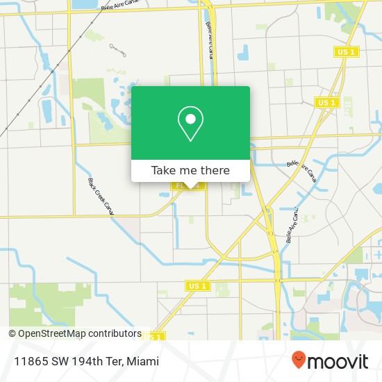 11865 SW 194th Ter map