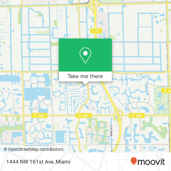 1444 NW 161st Ave map
