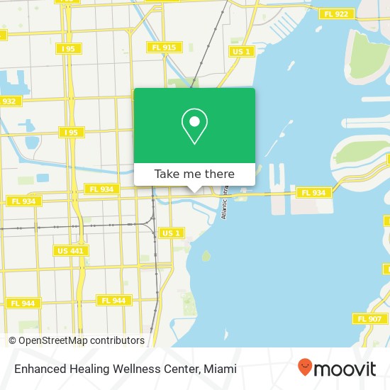 Enhanced Healing Wellness Center map