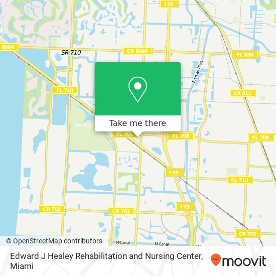 Edward J Healey Rehabilitation and Nursing Center map