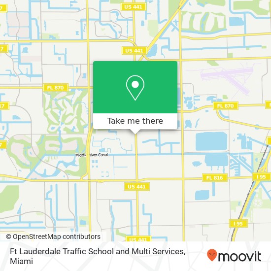 Ft Lauderdale Traffic School and Multi Services map