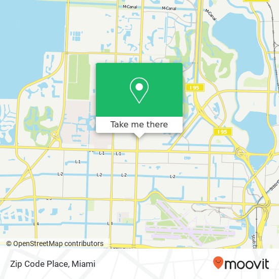 Zip Code Place map