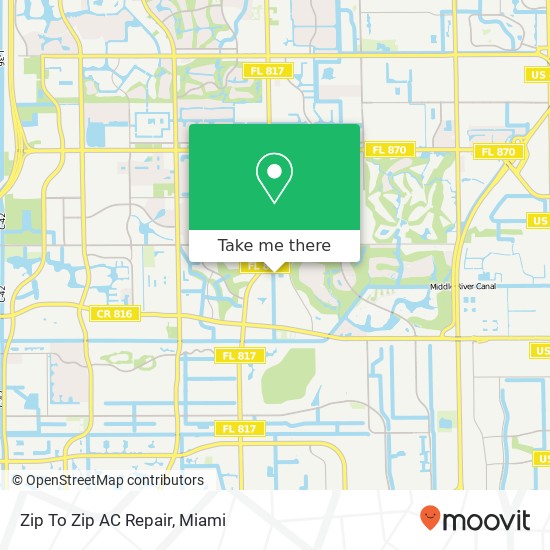 Zip To Zip AC Repair map