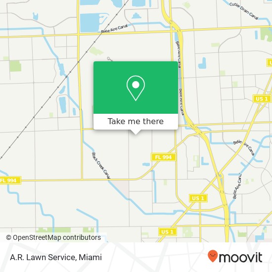 A.R. Lawn Service map