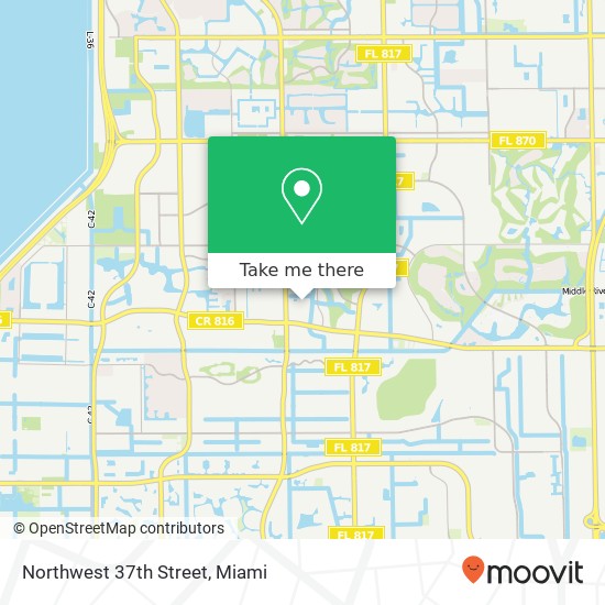 Mapa de Northwest 37th Street