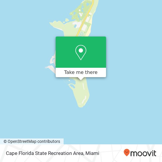 Mapa de Cape Florida State Recreation Area