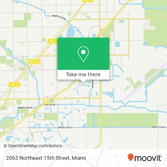 Mapa de 2063 Northeast 15th Street
