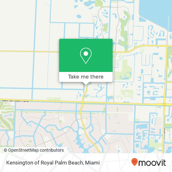 Mapa de Kensington of Royal Palm Beach